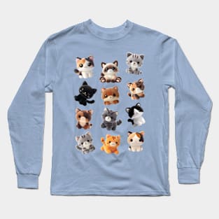 Cat plush toy collection Long Sleeve T-Shirt